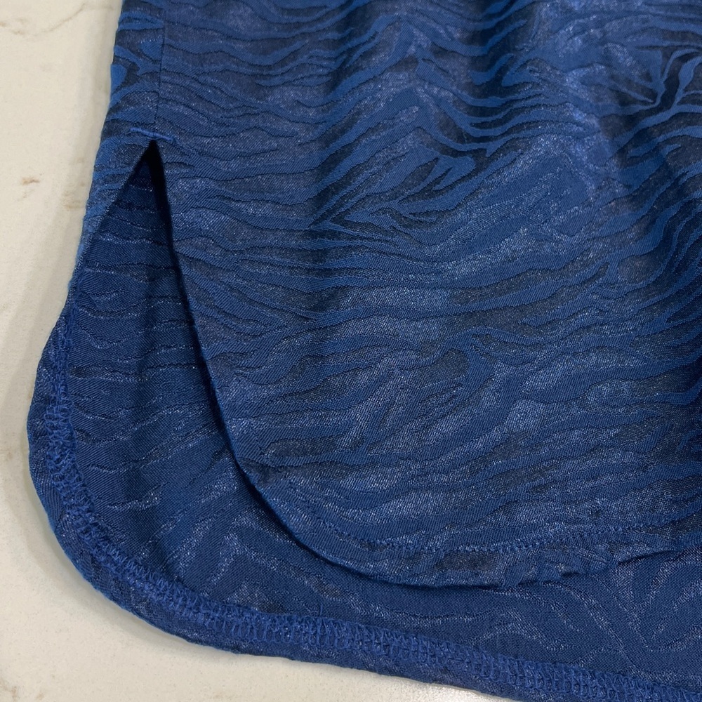 Victoria’s Secret Dark Blue Zebra Textured Lounge Sleep Shorts Size Medium - Picture 3 of 8